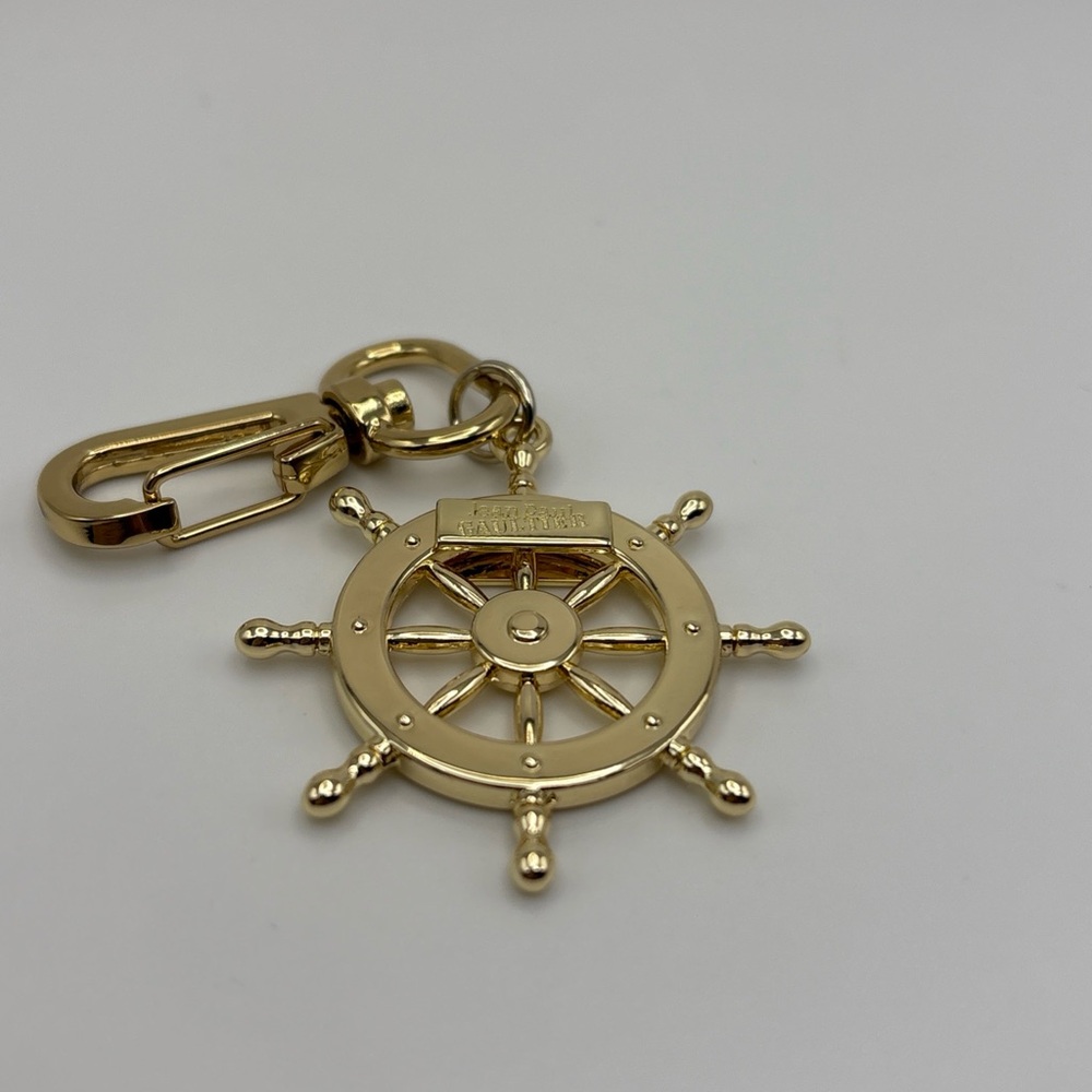Jean Paul Gaultier Helm Of Boat Gold Keychain